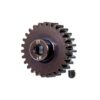 traxxas gear, 27 t pinion (hardened steel) (1.0 metric pitch) (fits 5mm shaft) trx6480r