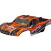 traxxas body, slash 4x4 (also fits slash vxl & slash 2wd), orange (painted, decals applied) (clipless mounting) trx6910 orng