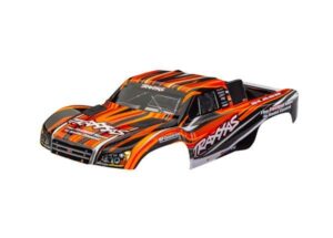 traxxas body, slash 4x4 (also fits slash vxl & slash 2wd), orange (painted, decals applied) (clipless mounting) trx6910 orng