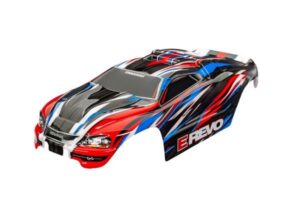 traxxas body, 1/16 e revo, blue (painted, decals applied) trx7115 blue