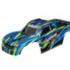 traxxas body stampede 4x4 vxl green (painted with decals applied andclipless mounting) trx9014 grn