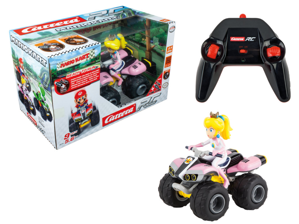 carrera 2,4ghz mario kart, peach quad 370200999x