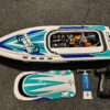 pro boat sonicwake v2 36 self righting brushless deep v rtr wit (versie 2023) met savox 1212 servo twv €94.95 + proboat vet set in een top staat!