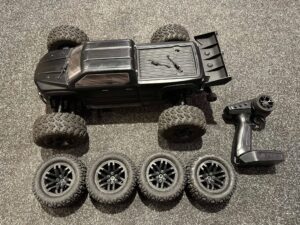 arrma big rock crew cab 4×4 v3 3s blx brushless monster truck rtr zwart met 2e set banden!