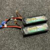 2x gens ace bashing series 6500mah 11.1v 3s1p 60c 120c lipo batterij met ec 5 stekker (gebruikt maar de spanning is in orde)!