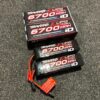 2x traxxas power cell lipo 6700 mah 14.8v 4s 25c lipo accu trx2890x echt als nieuw!