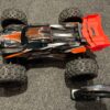 traxxas sledge belted 1/8 4wd brushless monster truck rtr tsm 2.4ghz (versie 2024) oranje echt als nieuw!