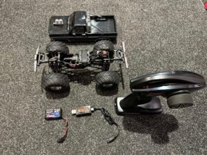 traxxas trx 4mt 1/18 monster truck zwart + traxxas trx4m brushless power system trx6250 (nieuw)!