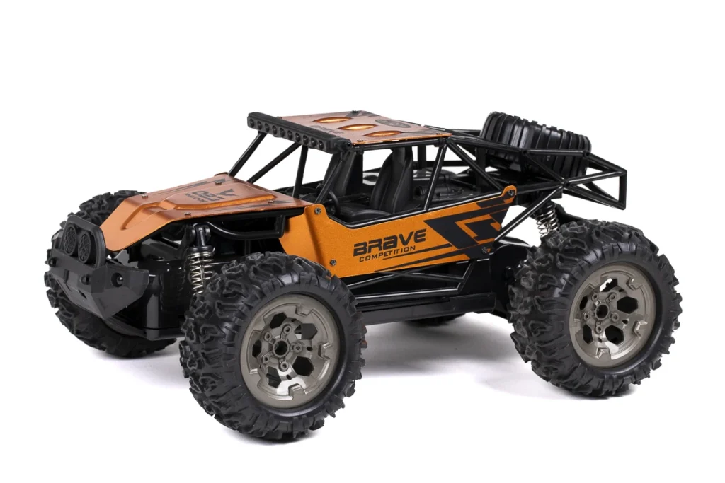 tech toys brave 1/12 afstandbestuurbare auto rtr 2.4ghz oranje met accu en lader