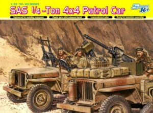 sas desert 1/4 ton patrol jeep wwii 75037