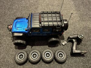 absima 1/10 ep crawler cr3.4 sherpa blue rtr + elektrische winch + 2e set banden + power hd 20kg servo bijgeleverd echt nieuw!