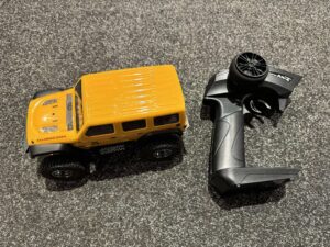 axial 1/24 scx24 2019 jeep wrangler jlu crc rock crawler 4wd yellow rtr (versie 2.0)