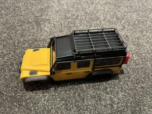 traxxas body trx 4m land rover defender in de kleur camel helemaal nieuw!