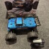 arrma 1/10 outcast 4x4 4s blx stunt truck rtr in de kleur blauw (gebruikt)!