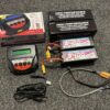 2x trc car lipo 50c 14,8 volt 5400mah met xt90 stekker + rc plus power 60 lader + lipo laadkabels / balancer echt als nieuw!