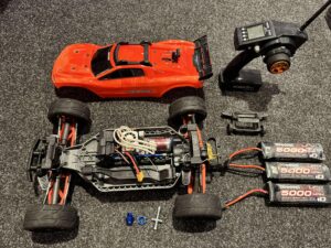 traxxas rustler 4x4 vxl brushless truggy rtr (opknapper / geen garantie / leuk voor de hobbyist)!