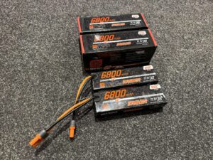 2x spektrum 11.1v 6800mah 3s 120c smart g2 pro basher lipo ic5 als nieuw met garantie!