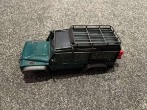 traxxas body trx 4m land rover defender in de kleur groen helemaal nieuw!