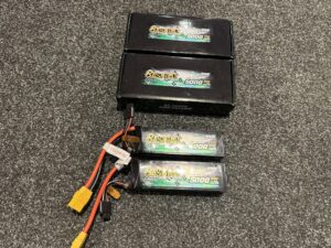 2x gens ace bashing series 5000mah 11.1v 3s1p 60c lipo batterij – xt90 stekker als nieuw!