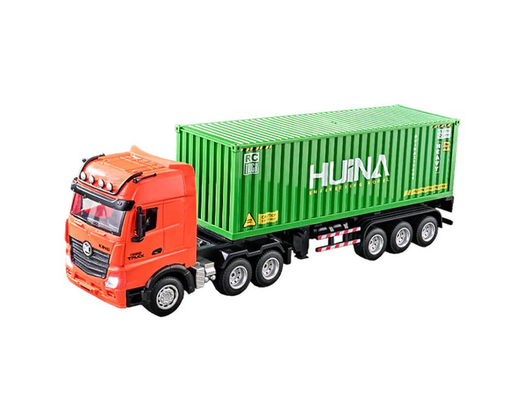 huina 2.4g 9 kanaals 1/18 rc container truck