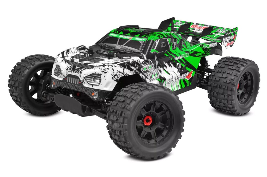 team corally kagama 4 brushless power 4s rtr groen zonder accu en lader