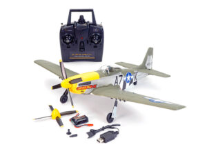 volantex p 51d mustang groen 4 kanaals 500mm brushless rc vliegtuig met gyroscoop rtf