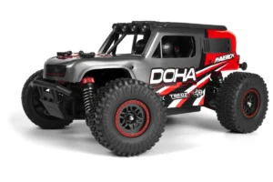 maverick doha 1/20 4wd electric monster truck met led verlichting – rood