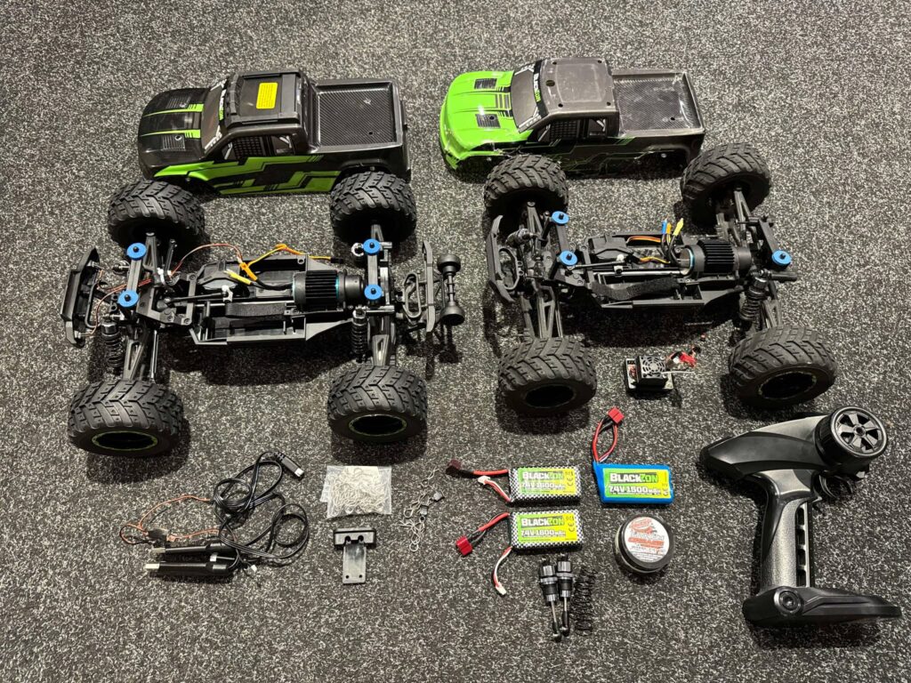 blackzon smyter mt turbo 1/12 4wd 3s brushless monster truck (donor chassis / geen garantie / goed voor onderdelen)!