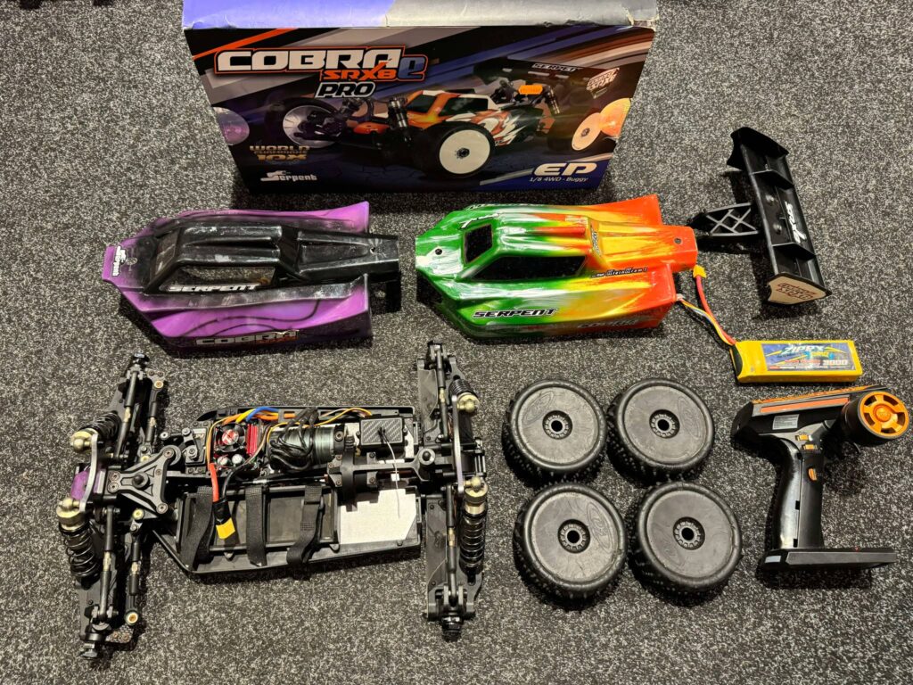 serpent cobra srx8 e 1/18 brushless buggy rtr (gebruikt)!