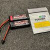 2x traxxas 5000mah 14.8v 4 cell 25c lipo battery trx2889x met lipo zak in een nette staat!