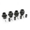 traxxas wheel hubs, hex (4)/ axles (4)/ axle pins (4) trx9085