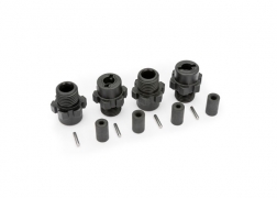 traxxas wheel hubs, hex (4)/ axles (4)/ axle pins (4) trx9085