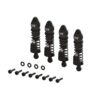 spektrum aluminum shock set, 58mm length, 2000cst oil (4), gunmetal: grom ara 1560