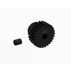 arrma pinion gear 25t mod 0.5 cnc 3.2mm bore ara2176