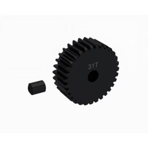 arrma pinion gear 31t mod 0.5 cnc 3.2mm bore ara2182