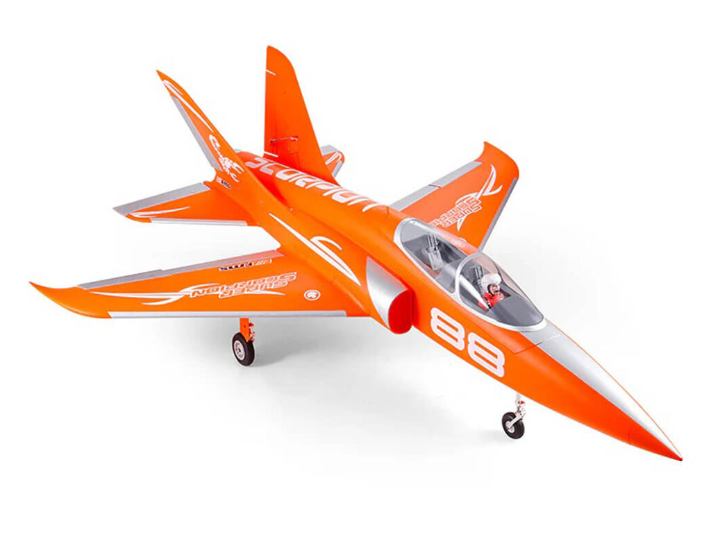 fms 90mm edf super scorpion pnp v2 6s jet orange