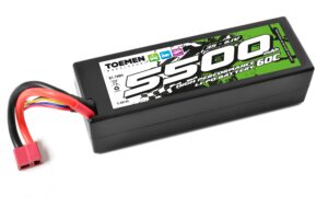 toemen modelsport power racing 60c 5500mah 3s 11,1v hardcase lipo batterij met deans stekker