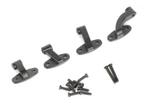 boom racing metal door hinge set for land rover® series ii 88 station wagon black for brx02 88 brx02381bk