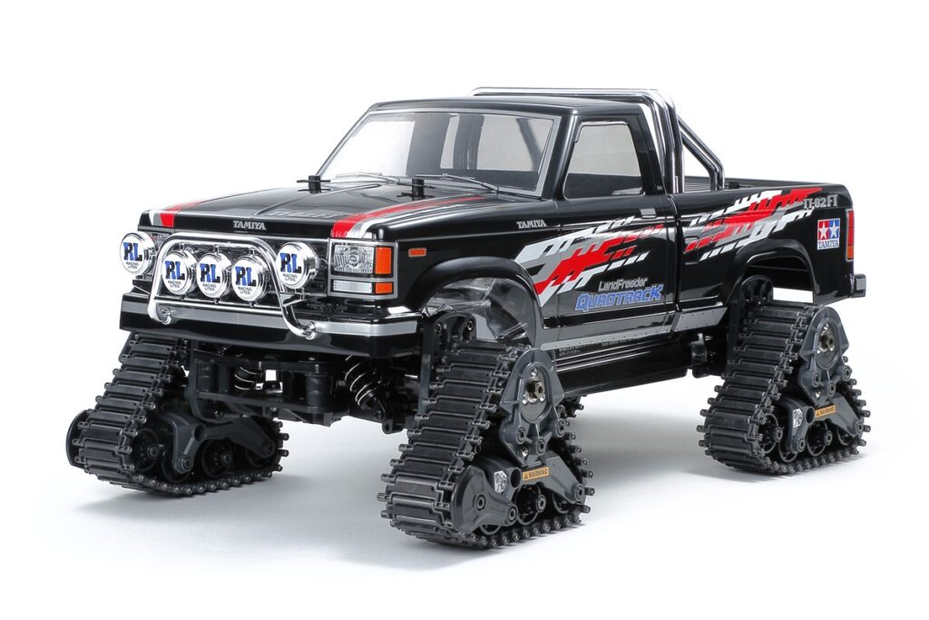 tamiya offroad 1/10 landfreeder quadtrack rc auto (met motor en regelaar)