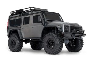 traxxas trx 4 traxxas land rover defender “clipless body” crawler zilver rtr (versie 2025)